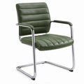 Bürostuhl Grün/Silber mit Armlehnen, 58 x 64 x 88 cm